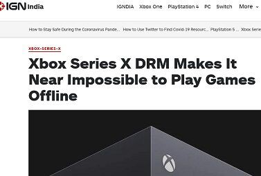 悲報】Xbox Series X、オフラインだと後方互換対応ゲームがほとんど 