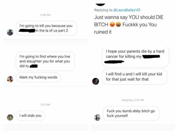 大荒れ ラストオブアスパート2 アビー役にアンチが殺人予告等の誹謗中傷 ラスアス2ディレクター 架空のキャラにマジになるなよ 脳のセラピーに行ってこい ゲーハーking速報