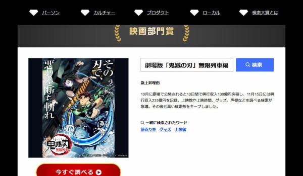 yahoo 検索大賞2020が発表 大賞は 佐藤健 ゲーム部門 あつ森 家電部門は ニンテンドースイッチ が受賞 ゲーハーking速報