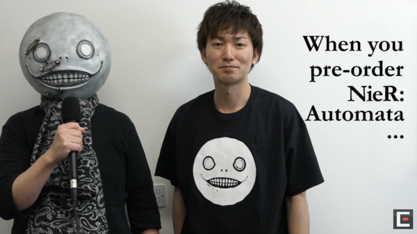 ニーア オートマタ ディレクターヨコオタロウからのスペシャルメッセージ スクエニは ニーアオートマタのcmも公開 ゲーハーking速報