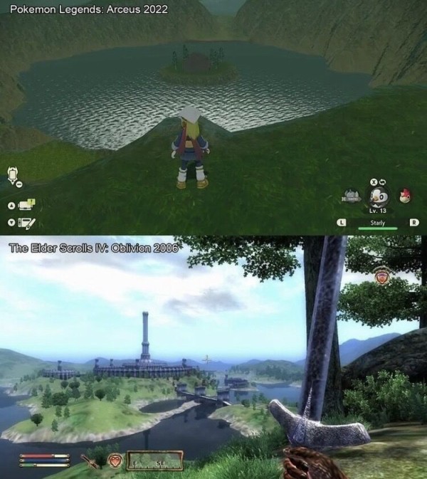 これは スイッチ期待の ポケモンアルセウス のグラフィックが16年前のゲームと比較してヤバすぎると話題に ゲーハーking速報