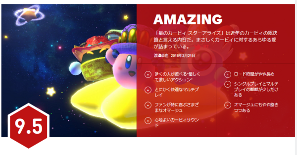 うわぁ クソゲー評価のスイッチ 星のカービィスターアライズ Ignジャパンが9 5点を付ける レビュアーが任天堂信者だったことが判明 ゲーハーking速報 うわぁ クソゲー評価のスイッチ 星のカービィスターアライズ Ignジャパンが9 5点を付ける レビュアーが任天堂信者だったことが判明 ゲーハーking速報