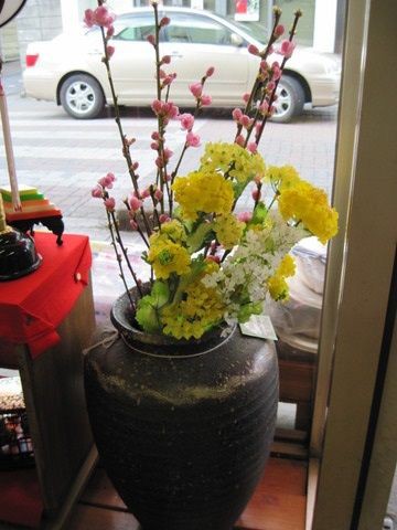 大子町 桃の花 花瓶 看板犬 小崎陶器店のblog 大子町 桃の花 花瓶 看板犬 小崎陶器店のblog