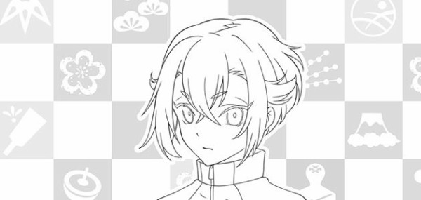 刀剣乱舞 アニメ 花丸 の塗り絵年賀状 47種類 が販売開始 とうらぶ速報 刀剣乱舞まとめブログ