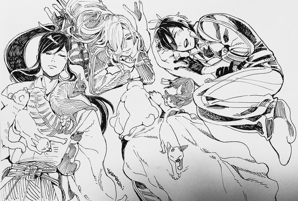 刀剣乱舞 漫画家の鎌谷悠希先生が刀剣男士を描いてくれたぞおおおお とうらぶ速報 刀剣乱舞まとめブログ
