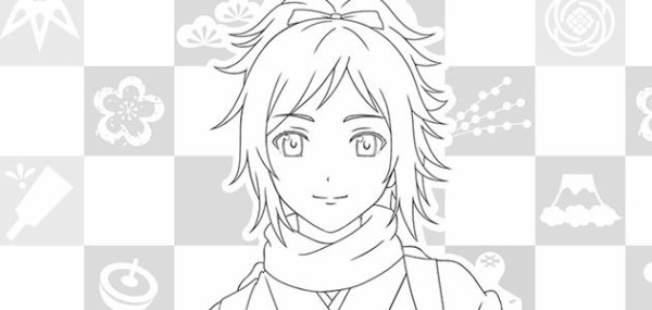 刀剣乱舞 アニメ 花丸 の塗り絵年賀状 47種類 が販売開始 とうらぶ速報 刀剣乱舞まとめブログ