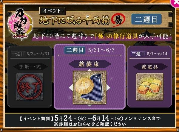 刀剣乱舞 大阪城がリセット 第二週目開始 月課に新任務が追加 イケメンゲーム速報 仮