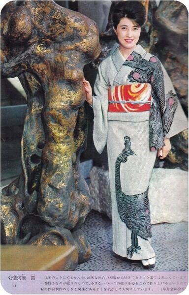 真作】絵画 勅使河原純 アクリル画10号 風曵花影 美術評論家 名品 T45