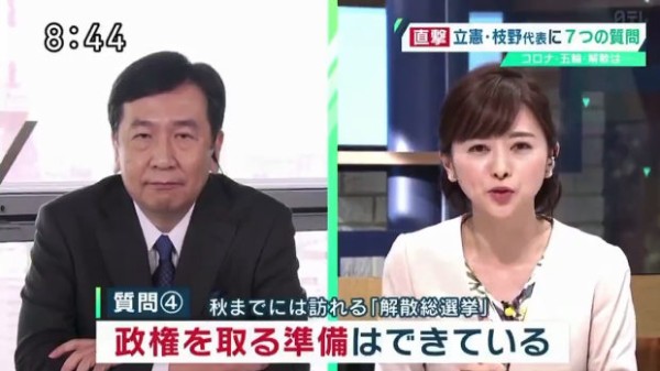 立憲 枝野代表 Yes No質問に何一つyes Noで答えられず全てグダグダ まさにzero回答 トーイチャンネット 時事ネタ