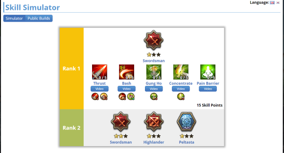 Tree Of Savior クラス スキルシュミレーターサイト紹介 Tree Of Savior速報 とす速