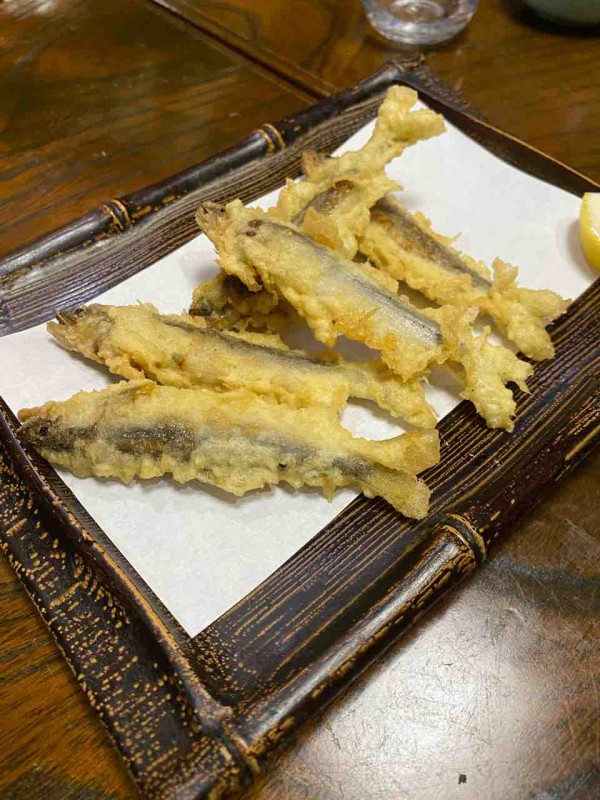 八勢 横浜 二ツ谷町 の 稚鮎の天ぷら 日々の食卓の備忘録