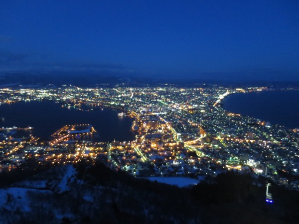 函館の夜景 函館山ロープウエイ 北海道 津田千枝 ブログ
