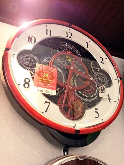 4MN534MGシャア専用モデル (リズム時計）電波からくり時計/掛時計 4MN534MGシャア専用モデル (リズム時計）電波からくり時計/掛時計