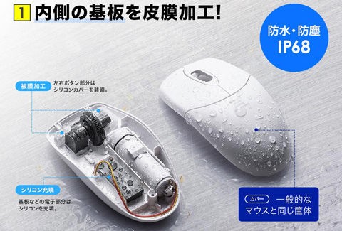 水気やホコリの多い場所でも使え 汚れたら丸洗いも可能な抗菌ワイヤレスマウス 400 Ma113w 堤清明のこれいいじゃん