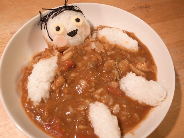 おつカレーライス 白クマ おつカレー坊や登場 で これ誰 お疲れの家族に笑顔とカレーを ビストロパパ パパ料理のススメ