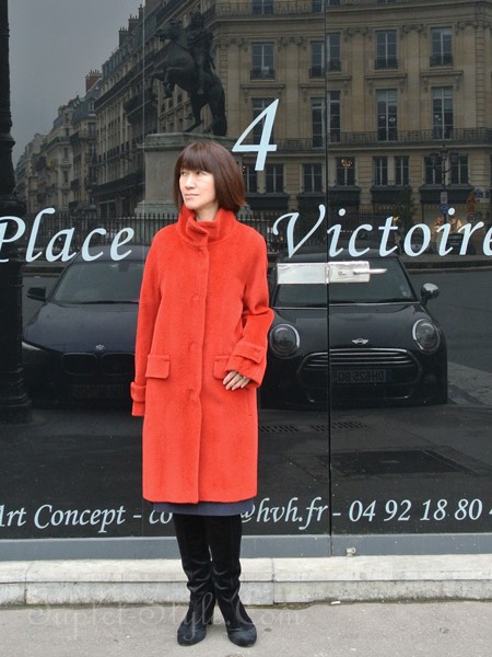 Parisマダムになれる赤いコートで冬の準備 タプレ ファッションブログ 40代 50代の洋服選び 毎日がお洒落曜日