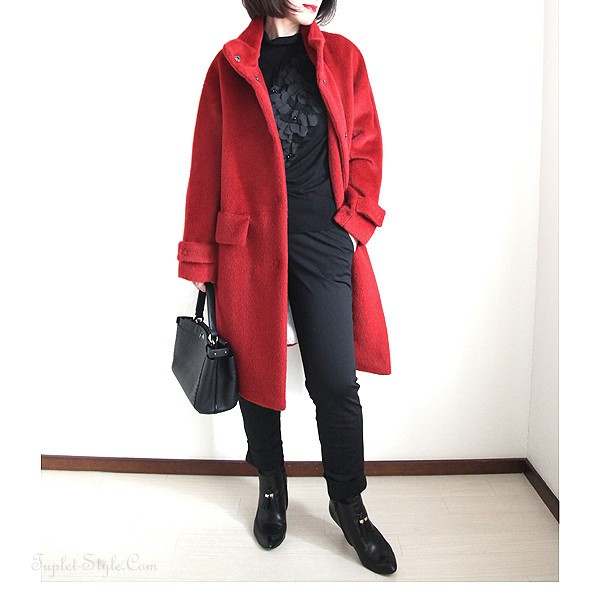 Parisマダムになれる赤いコートで冬の準備 タプレ ファッションブログ 40代 50代の洋服選び 毎日がお洒落曜日