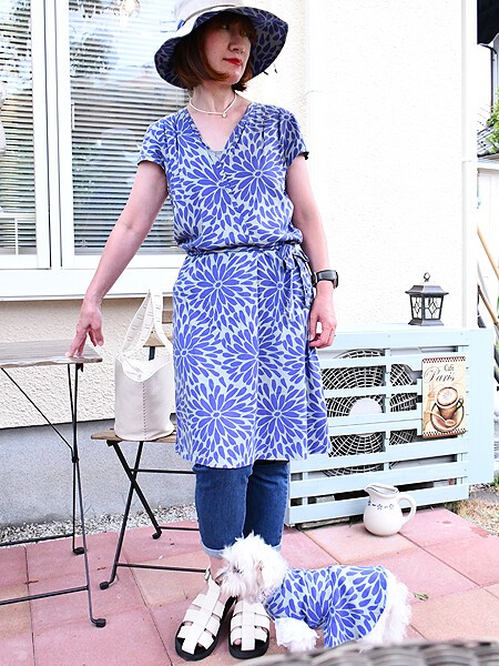 丈が短めのワンピースはロングブラウスのように着る タプレ ファッションブログ 40代 50代の洋服選び 毎日がお洒落曜日