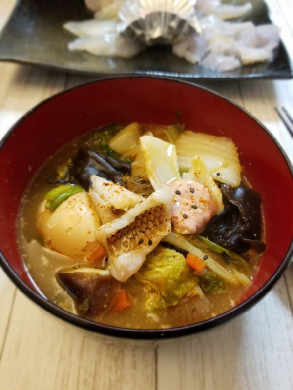 カワハギの鍋 釣海38 相模湾の釣れてる魚と料理 オススメアイテム 釣りは人を幸せにしますね