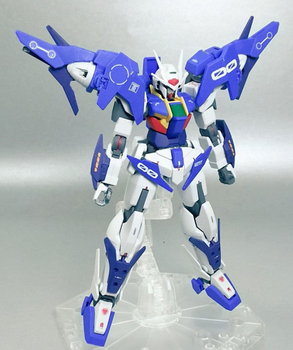 【組立済み】ガンプラ、HG、ガンダムダブルオースカイ（素組み） HGBD ガンダムダブルオースカイ 素組み編｣プレイバリュー多し