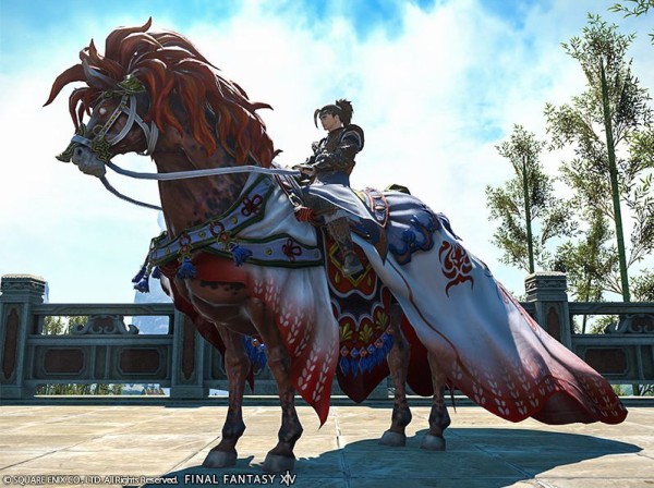 Ff14 オプションアイテムにマウント 赤兎馬 エモート 演舞 が追加 馬鳥速報