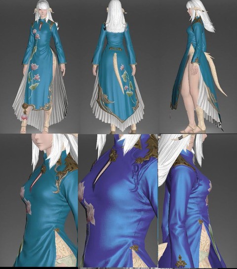 Ff14 新おしゃれ装備の アオザイ は素晴らしい 揺れるし服のシワへのこだわりとかが凄い Ff14ちょいまとめ