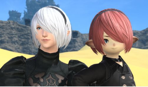 Ff14 5 5で待望の 2b 9s の髪型が追加 さらに男女共用ということが判明し光の戦士たち歓喜 馬鳥速報