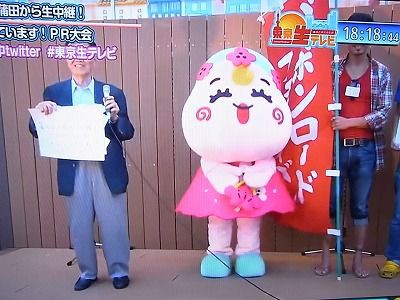 J Com大田東京生テレビにうめちゃんが登場 梅屋敷探検日誌