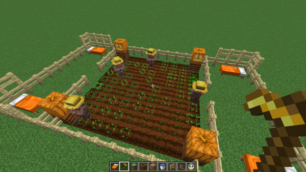 番外編 村人の行動調査その１ うみどりのいまさらマイクラ街づくり