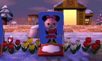 ベリーミニーちゃんコスのマイデザインでグリ気分 ミキミニ顔出し看板 とびだせどうぶつの森 うみのくま