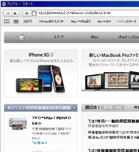 Safari 4 For Windowsの文字化け表示の解消方法 構想雑文