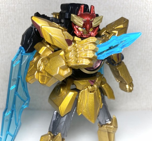 テガソード　ミニプラ　全塗装　オリジナルカラーレオンバスター　ティラノハンマー ミニプラ】テガソード(金塗装/銀塗装) &レオンバスター50&ティラノ