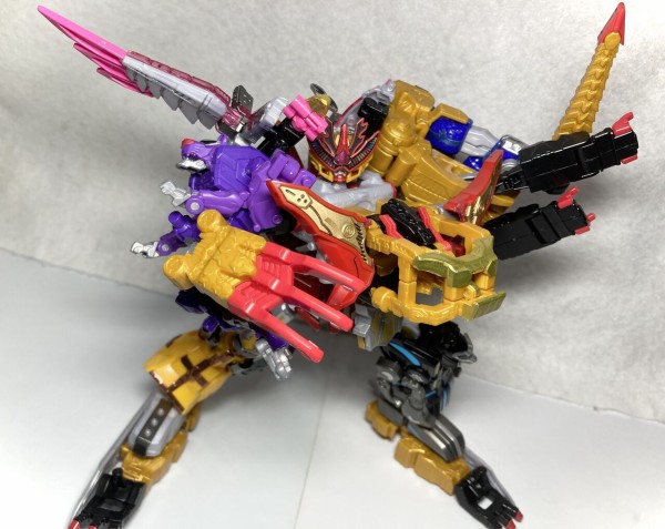 虎龍　 ミニプラ】虎龍攻神 レビュー！トラドラオニタイジン合体も！ 銀竜