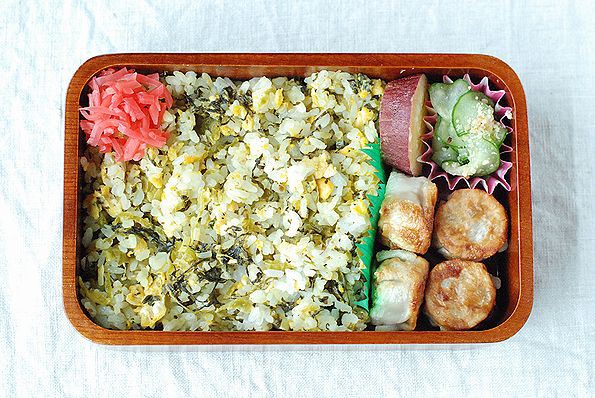【高菜ごはん♡】 休日ランチ♪お弁当にも◎焦がし醤油の高菜チャーハン｜料理の