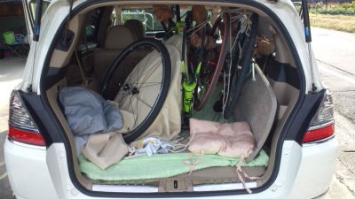 オデッセイｒｂ１に スポーツ自転車を３台積み込み出来ました ユーザー車検クラブ管理人ブログ