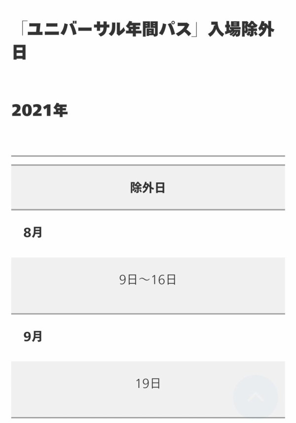 Usj 年間パス 除外日 8月9月 パンダusjのショー パレ動画好き ユニバーサル スタジオ ジャパンの情報系ブログ