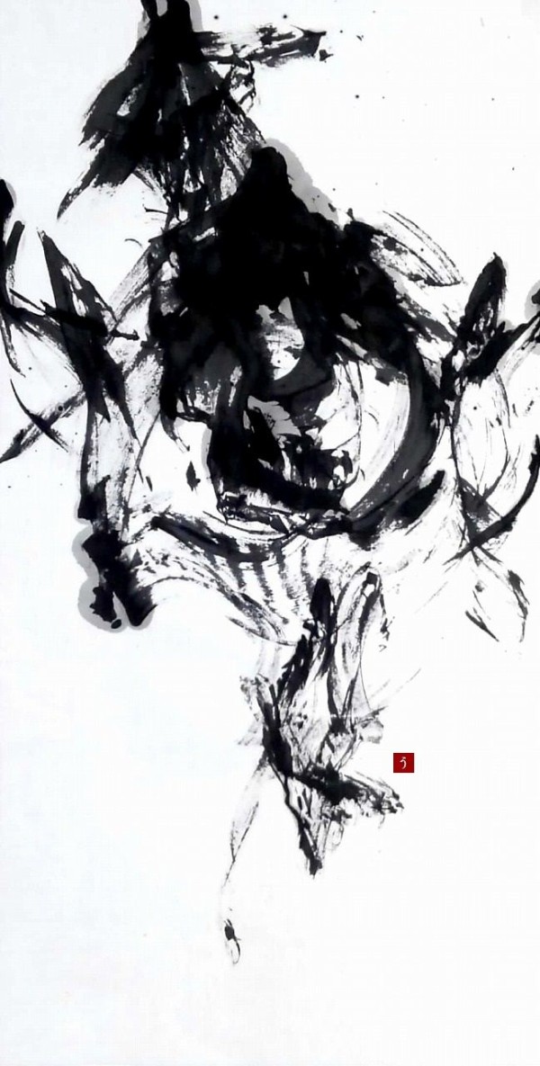 書道アート作品 水墨画 墨象 【公式通販】