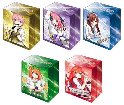 五等分の花嫁　ネグリジェ　ヴァイスシュヴァルツスリーブ　デッキケース 中野一花、二乃、三玖、四葉、五月 バンドver. デッキケース 予約が
