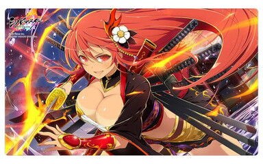 閃乱カグラ 紅蓮の焔　プレイマット 焔/爆乳祭 ラバーマット 予約が始まっています！シノビマスター