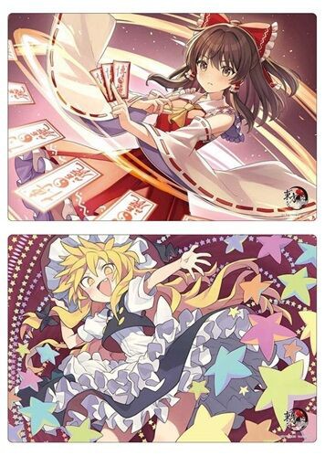 東方Project 博麗霊夢、霧雨魔理沙 ブシロード ラバーマット