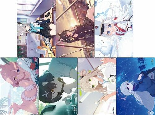 ホシノ(水着)、セリカ、ノノミ メモリアルロビーイラストver. ラバー