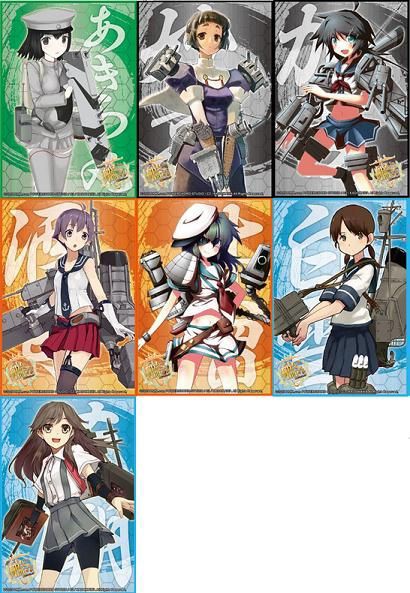 艦これ スリーブ「あきつ丸、妙高、加古、酒匂、木曾、白雪、荒潮