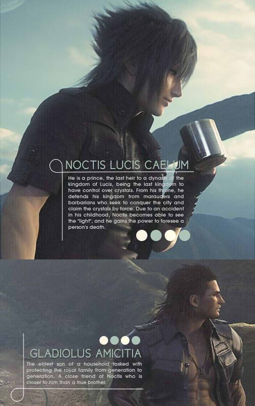 発表日不明 Character Page Of Ffxv Official Site 旧ff15公式キャラ紹介 Final Fantasy Vesrus Xiii Leaks ファイナルファンタジーヴェルサス13 リーク 日本語訳