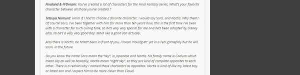 13 07 07 Tetsuya Nomura Interview At Japan Expo ジャパンエキスポでの野村哲也インタビュー Final Fantasy Vesrus Xiii Leaks ファイナルファンタジーヴェルサス13 リーク 日本語訳