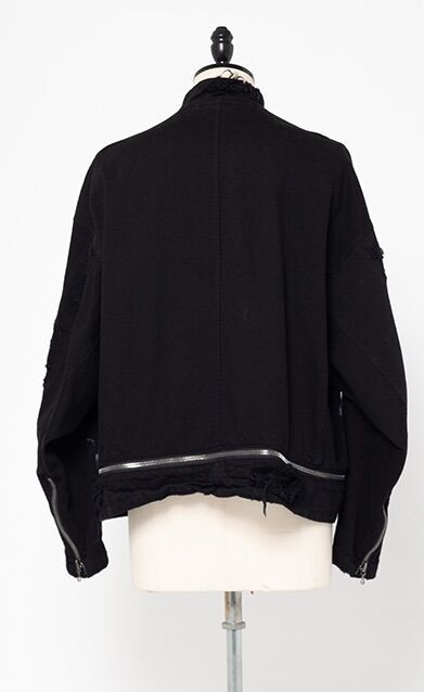 黒 ペイントスプラッシュ ジャケット　807BLM4-BK サイズ2 JULIUS PRE-SS23 807BLM4-BK : VIBE_nagano/JULIUS・The Viridi-anne