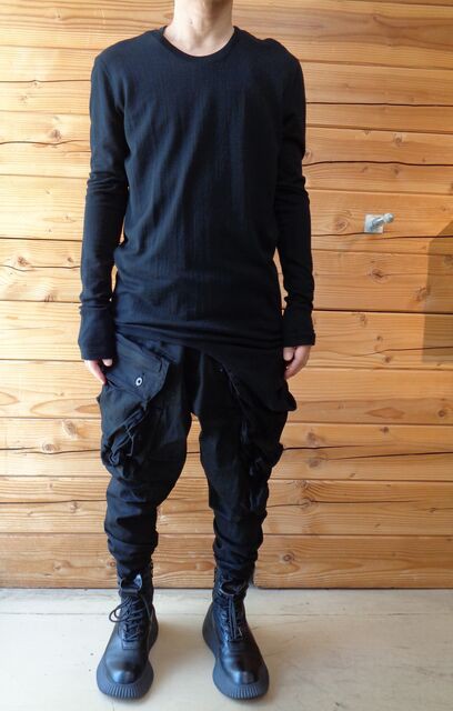 JULIUS 15SS ガスマスクカーゴトラウザースα BLACK JULIUS ユリウス