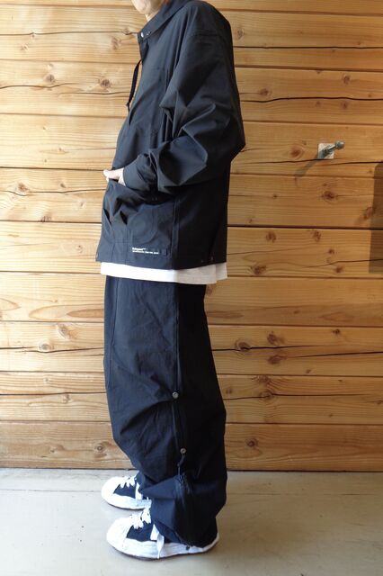 POLIQUANT FW24 MULTIPLE JACKET & WIDE ZIP UP TUCKED PANTS
