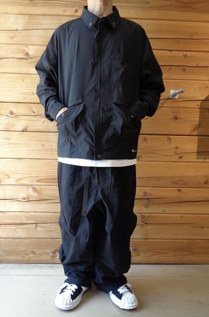 POLIQUANT FW24 MULTIPLE JACKET & WIDE ZIP UP TUCKED PANTS