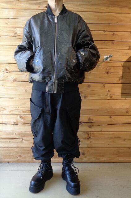 x blackmeans DISTRESSED LEATHER FLIGHT JKT : VIBE_nagano/JULIUS