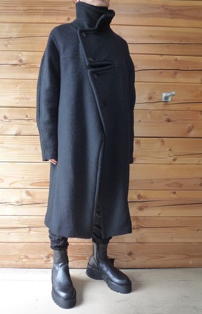 JULIUS グラフィックコート ユリウス JULIUS COAT FOR MALE （BLACK） - ファッション通販